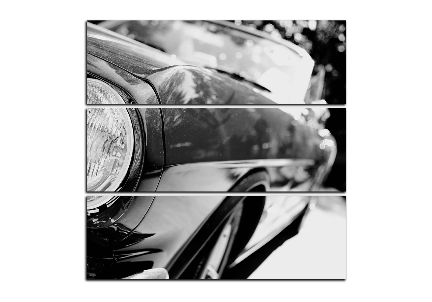 Obraz na plátně - Retro auto fragment - čtverec Obraz na plátně - Retro auto fragment - čtverec